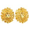 Image 1 : NATURAL AAA ORANGISH YELLOW CITRINE Earrings