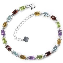 Natural Multi Gemstone 40 Carats Bracelet