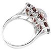 Image 3 : NATURAL GARNET & WHITE CZ 27 Cts Ring