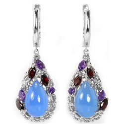 Natural Multi Gemstone Earrings