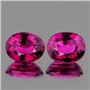 Image 1 : Natural Raspberry Pink Rhodolite Garnet Pair - FL