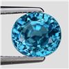 Image 1 : Natural Top Electric Blue Zircon 3.12 Ct{Flawless-VVS1}
