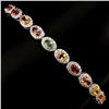 Image 1 : Natural Fancy Multi Color Sapphire Bracelet
