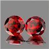 Image 1 : Natural Deep Red Mozambique Garnet Pair 7.00 mm - VVS