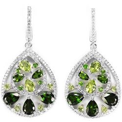 NATURAL GREEN CHROME DIOPSIDE PERIDOT Earrings
