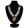 Image 1 : Natural Multi-Color Picasso Diamond Polished Necklace