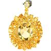 Image 1 : Natural ORANGISH YELLOW CITRINE  Pendant
