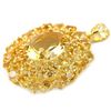 Image 2 : Natural ORANGISH YELLOW CITRINE  Pendant
