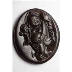 Natural Jade Hand Carved Good Luck Buddha Pendant