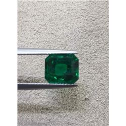 Natural Vivid Green Columbian Emerald 3.32 Cts - GRS