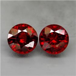 Natural Red Spessartite Garnet Pair  2.00 Ct.