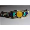 Image 1 : Tibet Amber Turquoise Lapiz Lazuli & Coral Bracelet