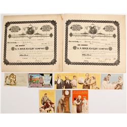 Jewelry Company Stocks & Tradecards