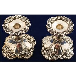 Vintage Lunt Silverplate Candlesticks