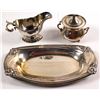 Image 1 : Silverplate Sugar & Creamer, Tray