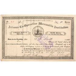 Arizona Territorial Co-Op Stock Certificate