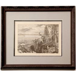 Lake Tahoe Engraving, Thomas Moran