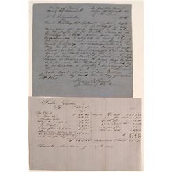 Idaho Territory Letter and Billhead