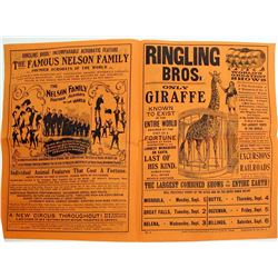 Ringling Bros. Montana Promo Flyer