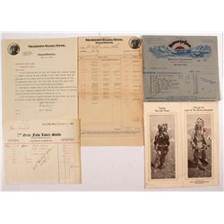 Montana Ephemera (Billheads, Brochure, Bank)