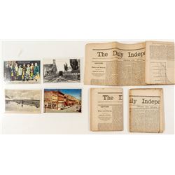 Virginia City Ephemera (incl. Rare Postcard)