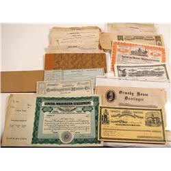 Eclectic Group of Nevada Ephemera