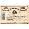 Image 1 : Davis Sewing Machine Company of Watertown, N.Y. Stock Certificate, 1872