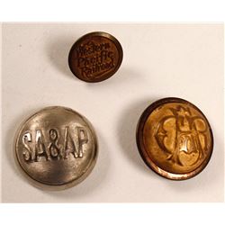 3 Old Buttons