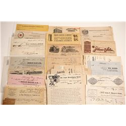 US Billhead Collection (Many Pictorial)