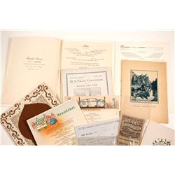 US Ship Ephemera (Menus, Brochures, Booklets)