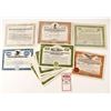 Image 1 : US Glass Companies Stock Certificates & One Price List