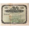 Image 1 : Rare Virginia City, Montana Telegraph Certificate