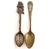 Image 1 : Two spoons: Nevada gold panning and 1898 Mining Fair