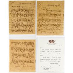 Interesting 130 Year-old Mining Letters with note from Peter Bancroft