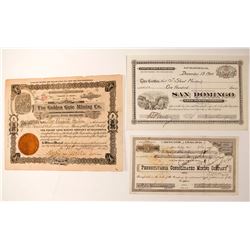 California Mining Certificates (3)