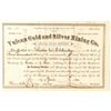 Image 1 : Vulcan Gold and Silver Mining Stock Certificate, Ouray, 1880
