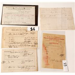 Five Colorado Assay Documents