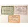 Image 1 : Three Different Michigan Copper Mining Stock Certificates