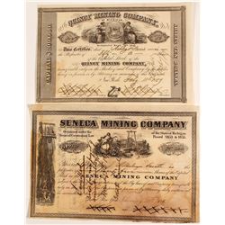Two Early Michigan Mining Stock Certificates