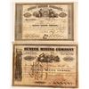 Image 1 : Two Early Michigan Mining Stock Certificates
