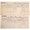 Image 1 : Van Wyck Assay Receipt Pair, Virginia City, Nevada