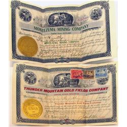 Rare Washington Mining Stock Certificates
