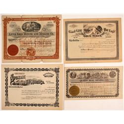 Washington Mining Certificates (4)