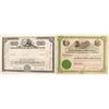 Image 1 : Two Different 3 "Ms" Mining Stock Certificates