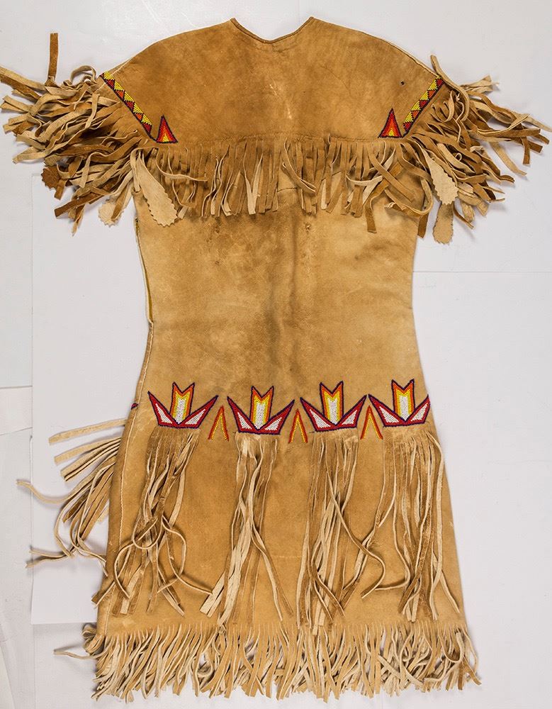 Paiute Beaded Buckskin Dress - Holabird Western Americana Collections Paiute Beaded Buckskin Dress - Holabird Western Americana Collections