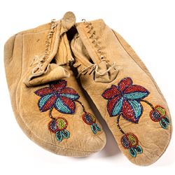 Floral Beaded Moccasins