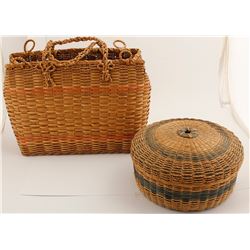 Colored Northeastern Basket Duo
