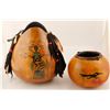 Image 1 : Two Native American Painted Gourds