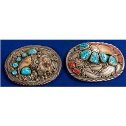 Native American Silver/Turquoise Belt Buckles