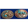 Image 1 : Native American Silver/Turquoise Belt Buckles